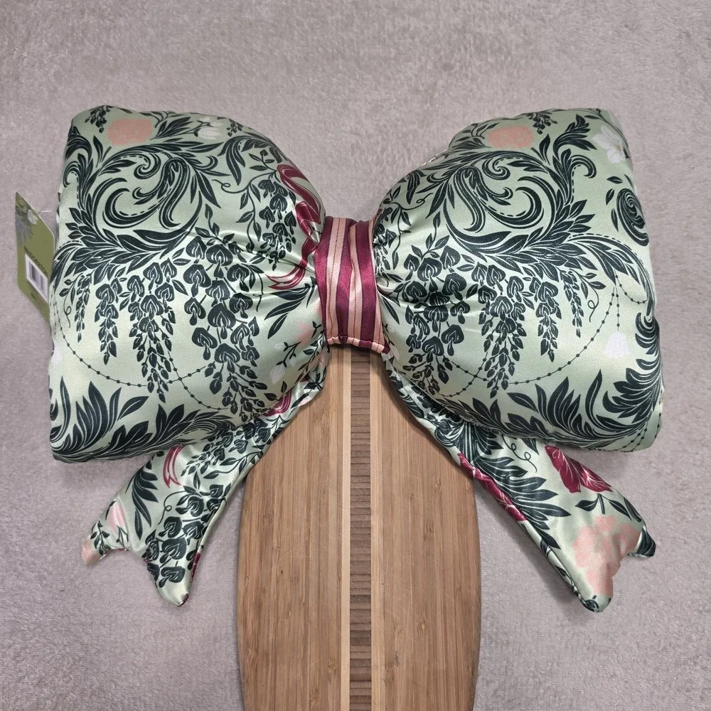Bridgerton Satin Bow Throw Pillow 14